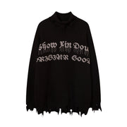Cozy Printed Streetwear Pullover Sweater