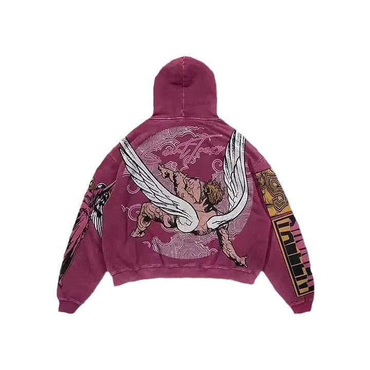 Printed Men's And Women's Leisure Pullover Hoodie