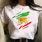 Unisex Streetwear Graphic Tee – Short Sleeve Cotton Blend
