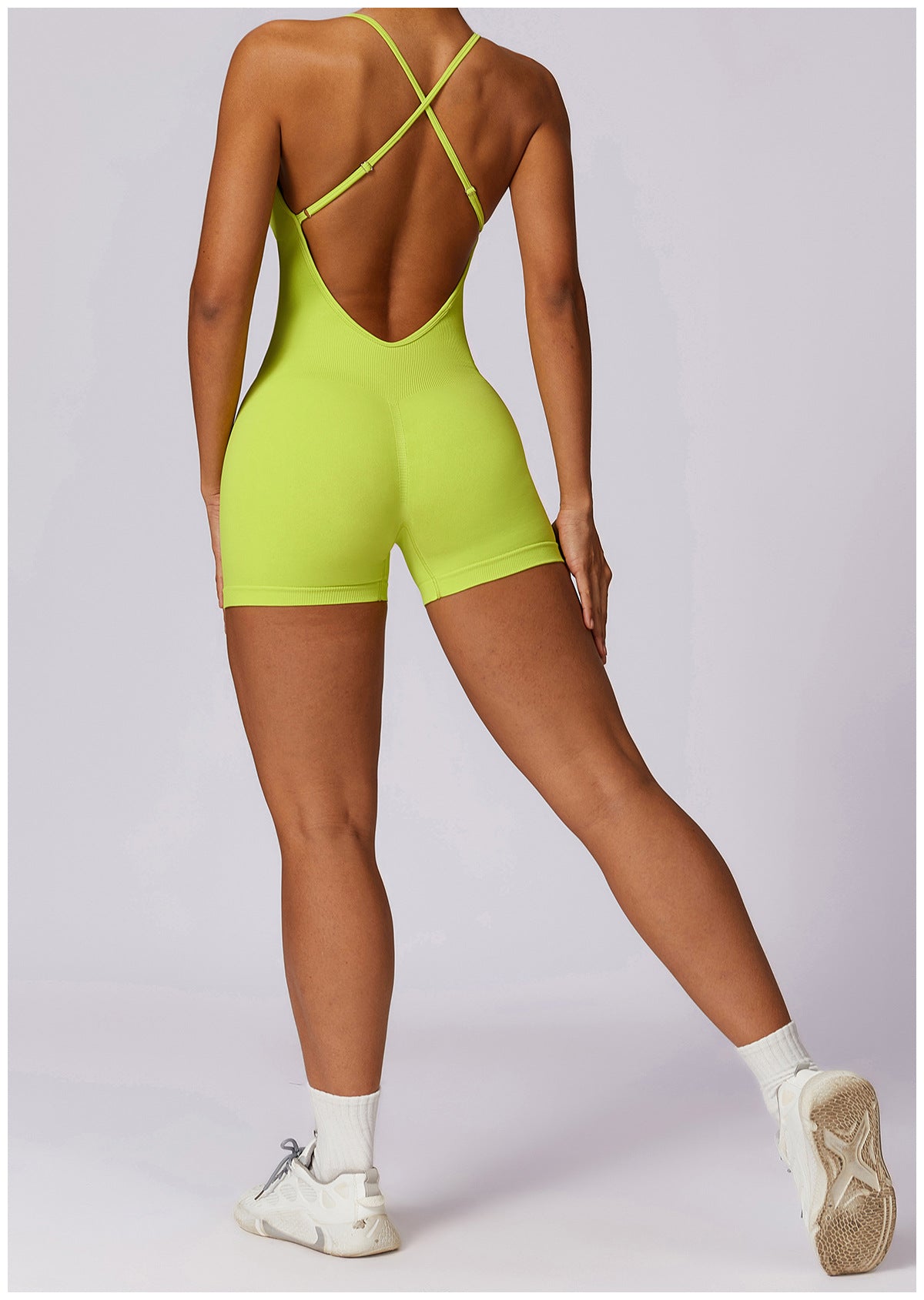 Seamless Hollow-Out Yoga Jumpsuit for Women