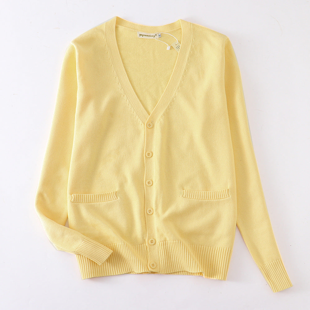 Womens Fashionable Retro Casual Knitted Cardigan