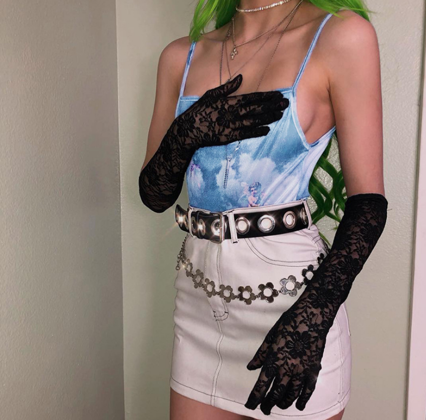 Angel Print Sexy Sleeveless Jumpsuit for Nightclub