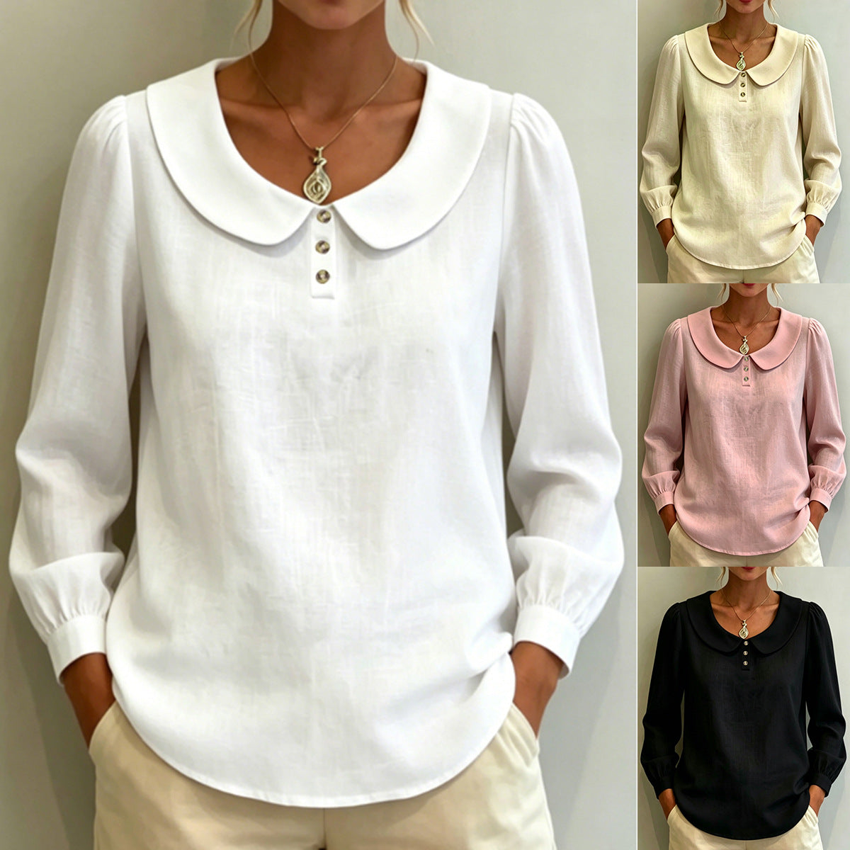 Flattering Long-sleeve Blouse for Women