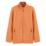Warm Zip-Up Polar Fleece Winter Sports Sweater Coat