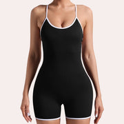Women's Back-Cross Yoga Romper & Workout Bodysuit