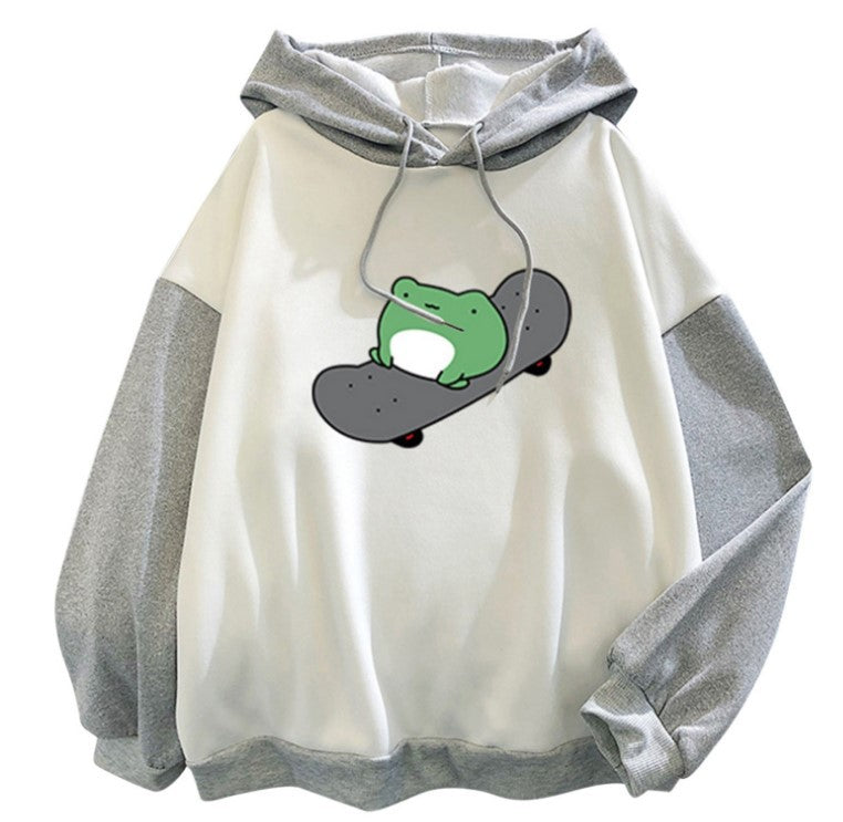Women's Fleece-Lined Thickened Hooded Sweatshirt