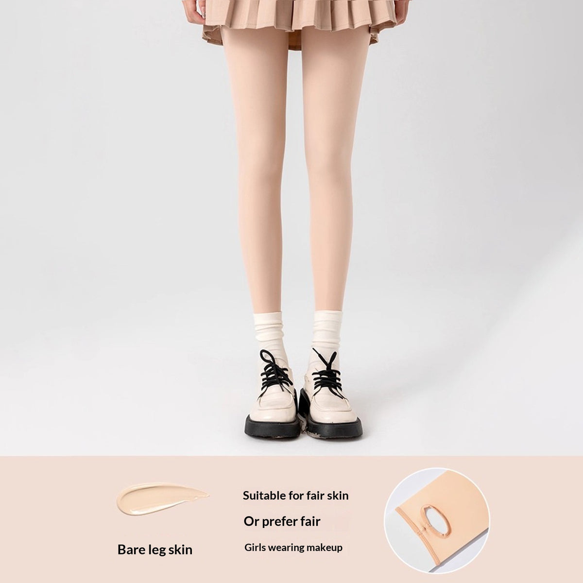 Anti-Slip Fleece-Lined Thick Tights for Ultimate Warmth
