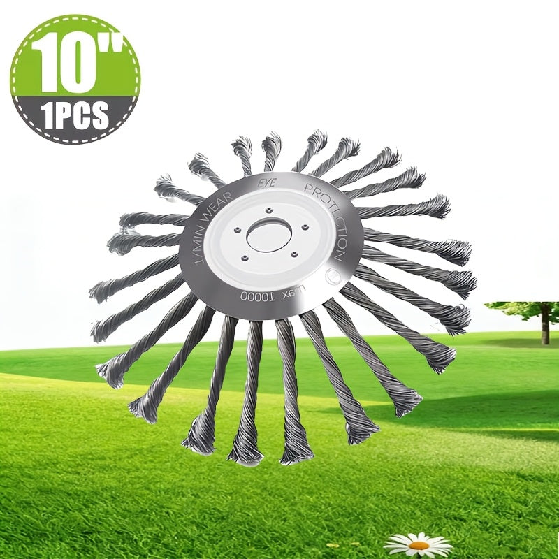 10-Inch Metal Trimmer Head – Sturdy Replacement for Lawn Mower Attachments