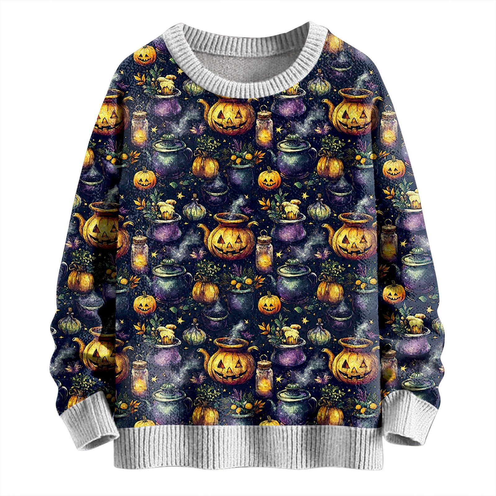 Unisex Printed Crewneck Sweater - Cozy Stylish Pullover