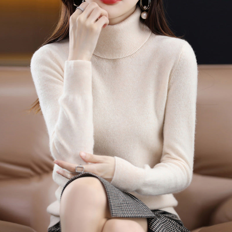 Women's Loose-fit Autumn Winter Knitted Turtleneck Sweater