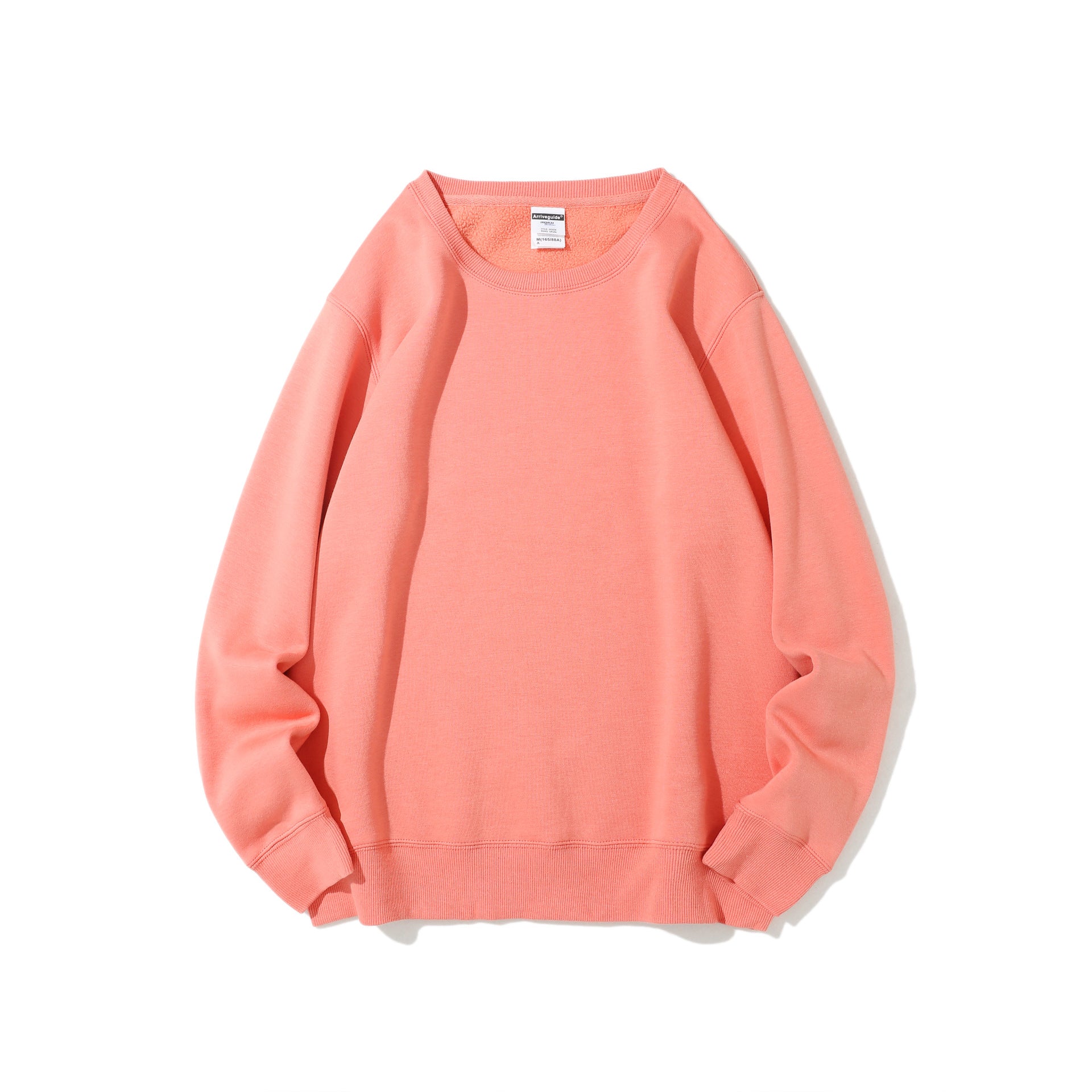 Cozy Fleece-Lined Candy Color Pullover Sweater