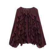 French Womens Layered Decorative Shirt