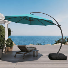 11ft cantilever outdoor patio umbrella with 360-degree rotation
