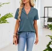 Solid Color Short-Sleeve T-Shirt – European & American Fit