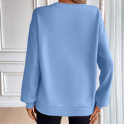 Cozy Loose Long Sleeve Casual Women's Sweatshirt