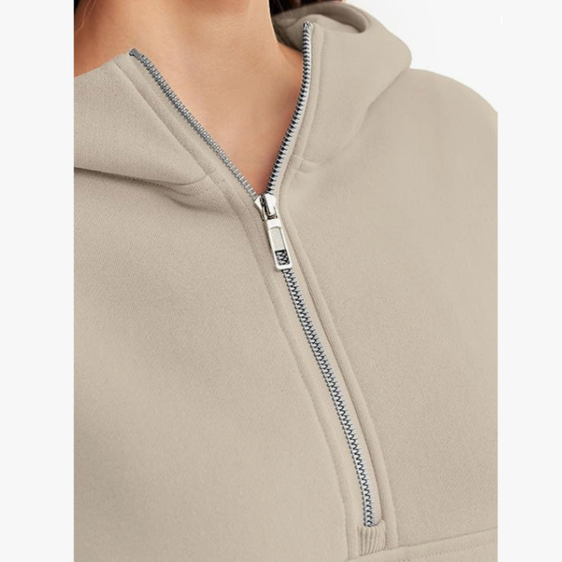 Cozy Oversized Zip-Up Hoodie for Fall & Winter