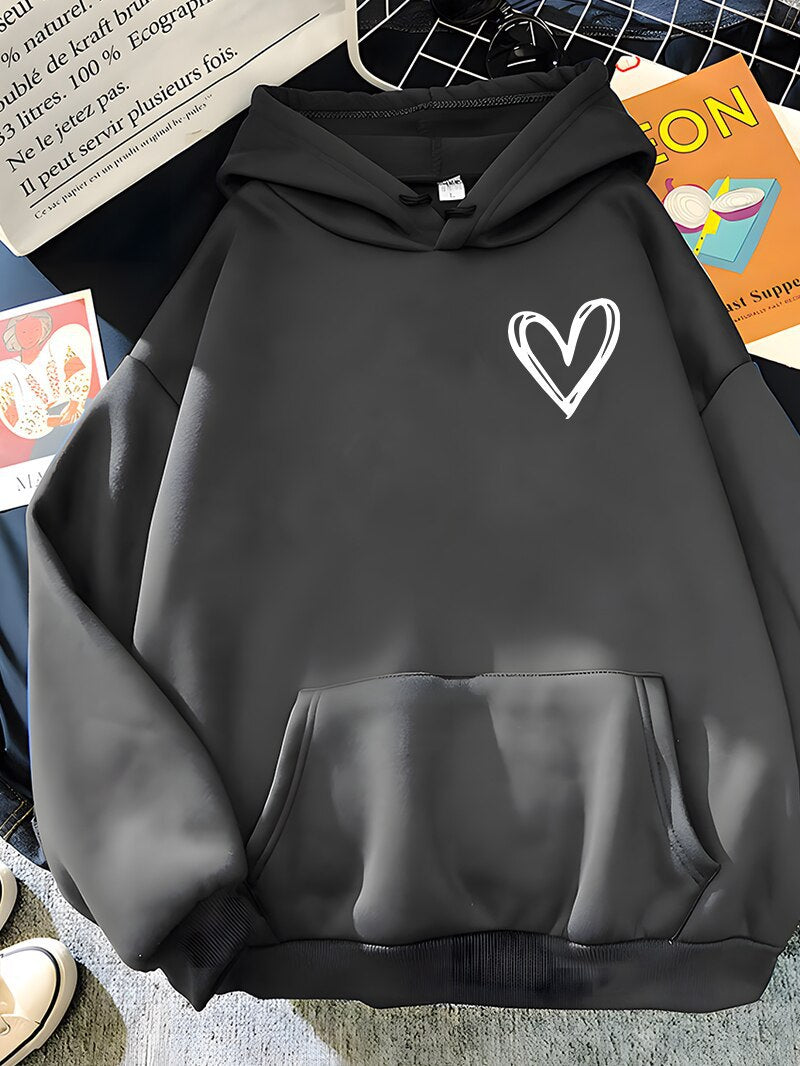 3D Planet Print Couple Hoodie Matching Streetwear Sweatshirt