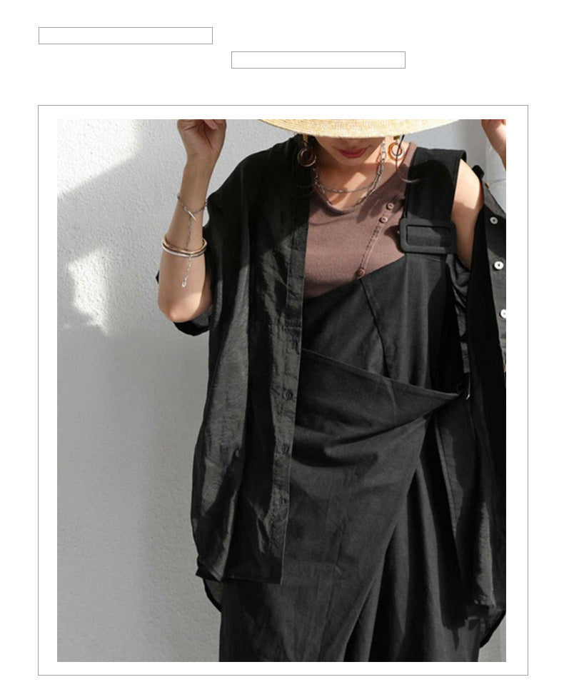 Chic One-Shoulder Loose Casual Jumpsuit for Women