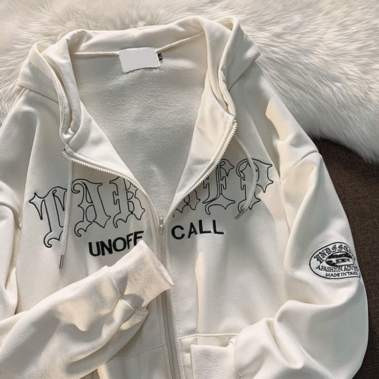 Oversized Couple's Streetwear Hooded Jacket