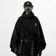 Men's Retro Mechanical Turtleneck Cape Sweater