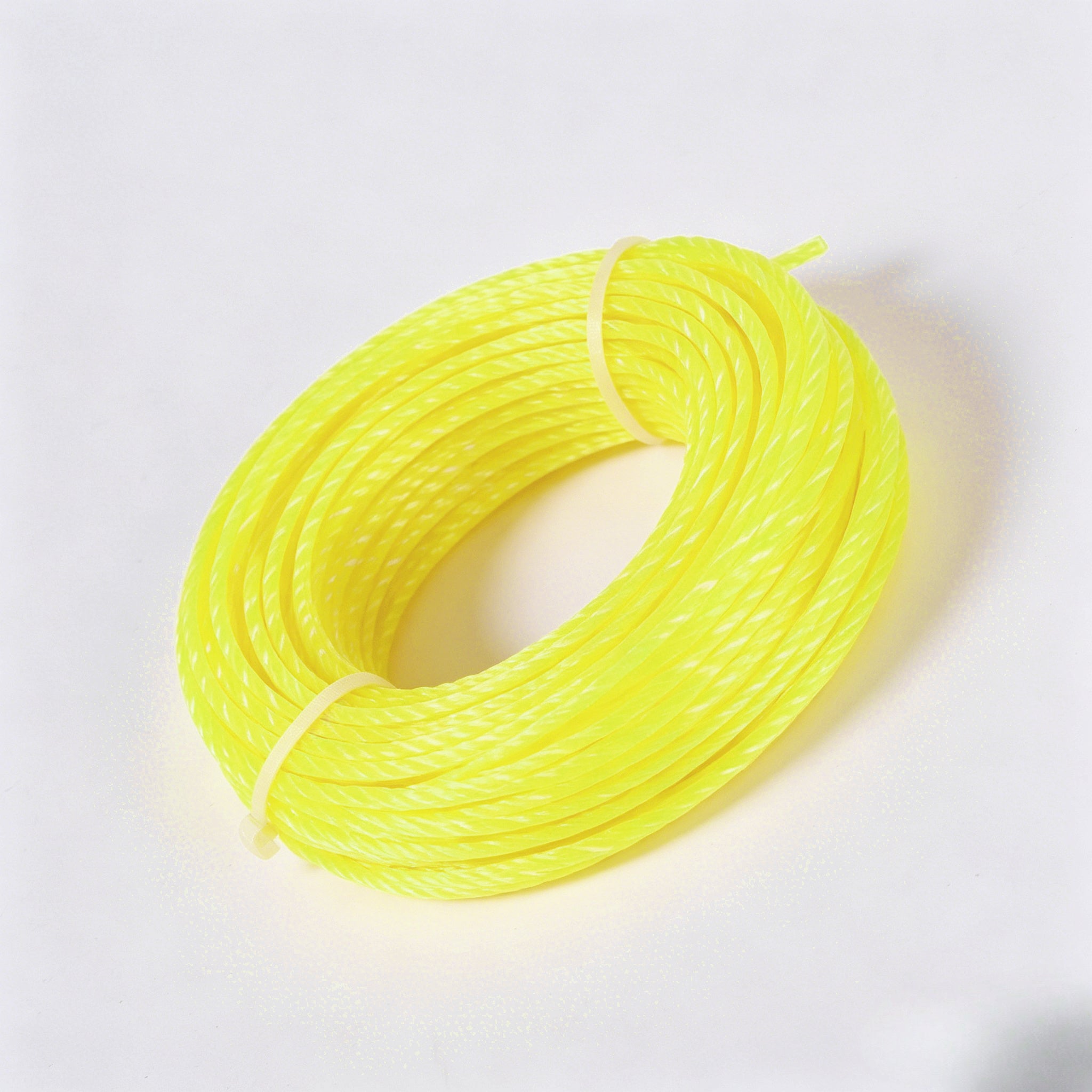 Durable Yellow Square Braided Lawn Trimming Line - High-Performance Nylon Lawn Care Line, Ideal for Effective Yard Maintenance And Convenient Storage