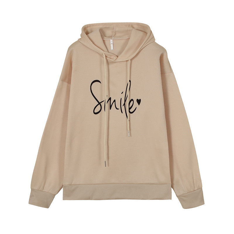 Women's Casual Round Neck Long Sleeve Printed Loose Sweatshirt