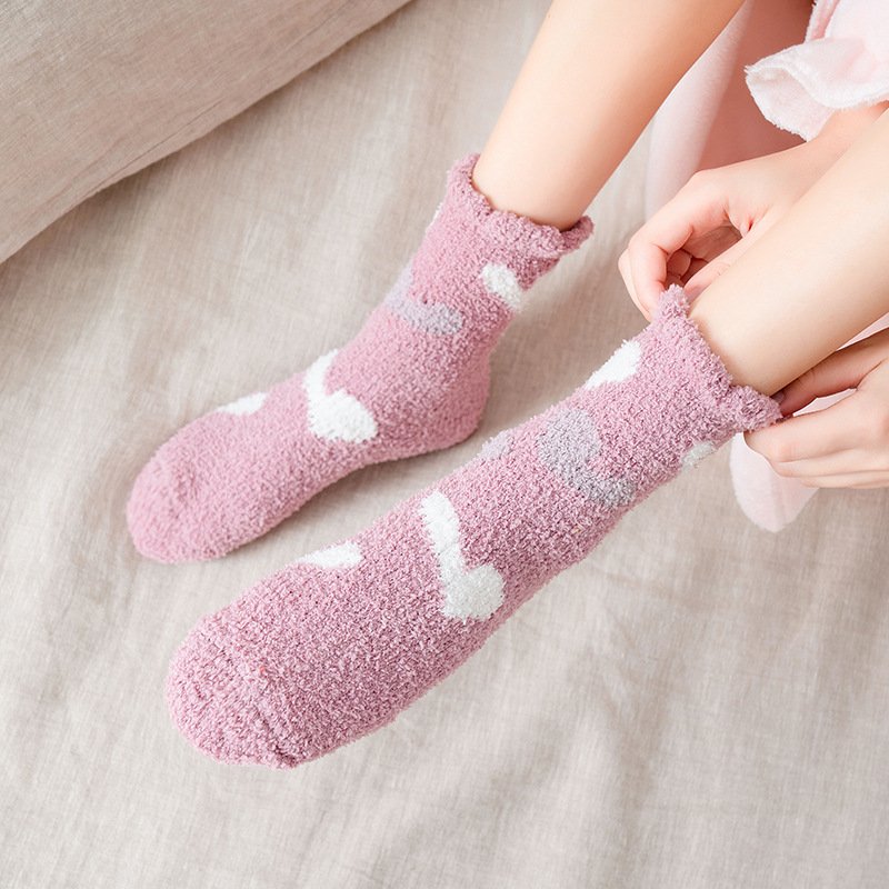 Japanese Cute Dot Socks for Women - Cozy Winter Wear