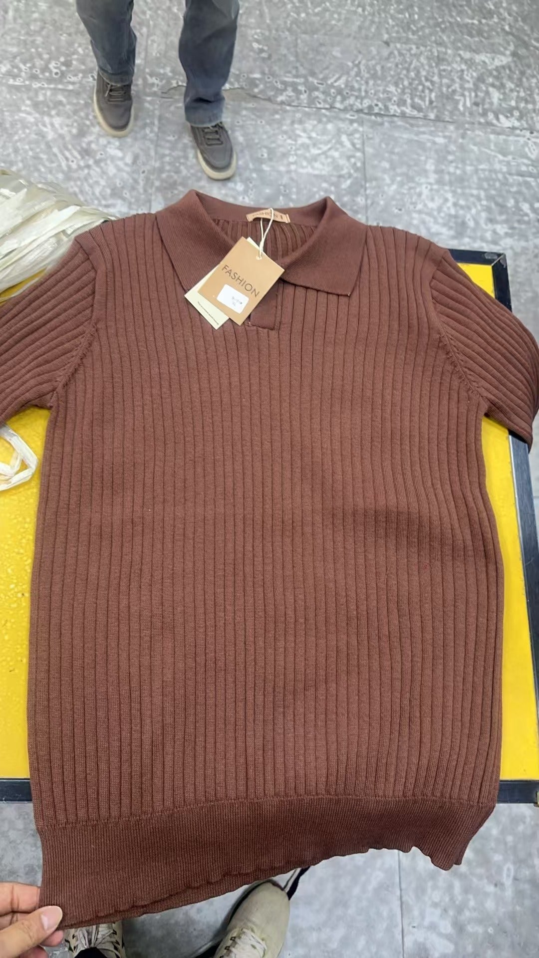 Knitted Polo-neck Base Layer Simple and Warm in American Style