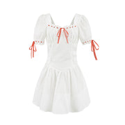 European and American French-style Inspired Sweet Bow Dress for Young Girls
