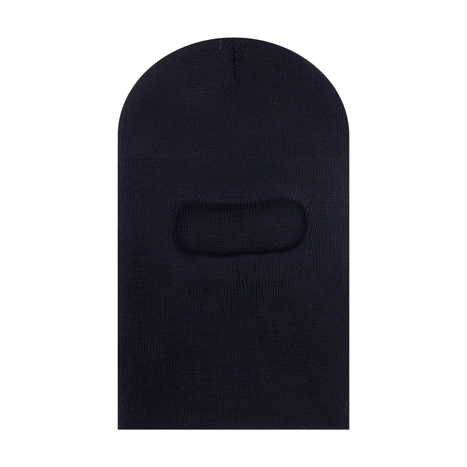 Solid Knit Hooded Winter Pullover Hat