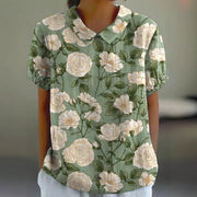 Slim-Fit Short Sleeve Digital Print Shirt – Sporty Summer Tee