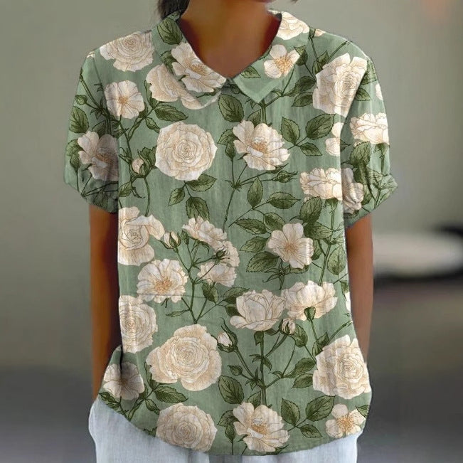 Slim-Fit Short Sleeve Digital Print Shirt – Sporty Summer Tee