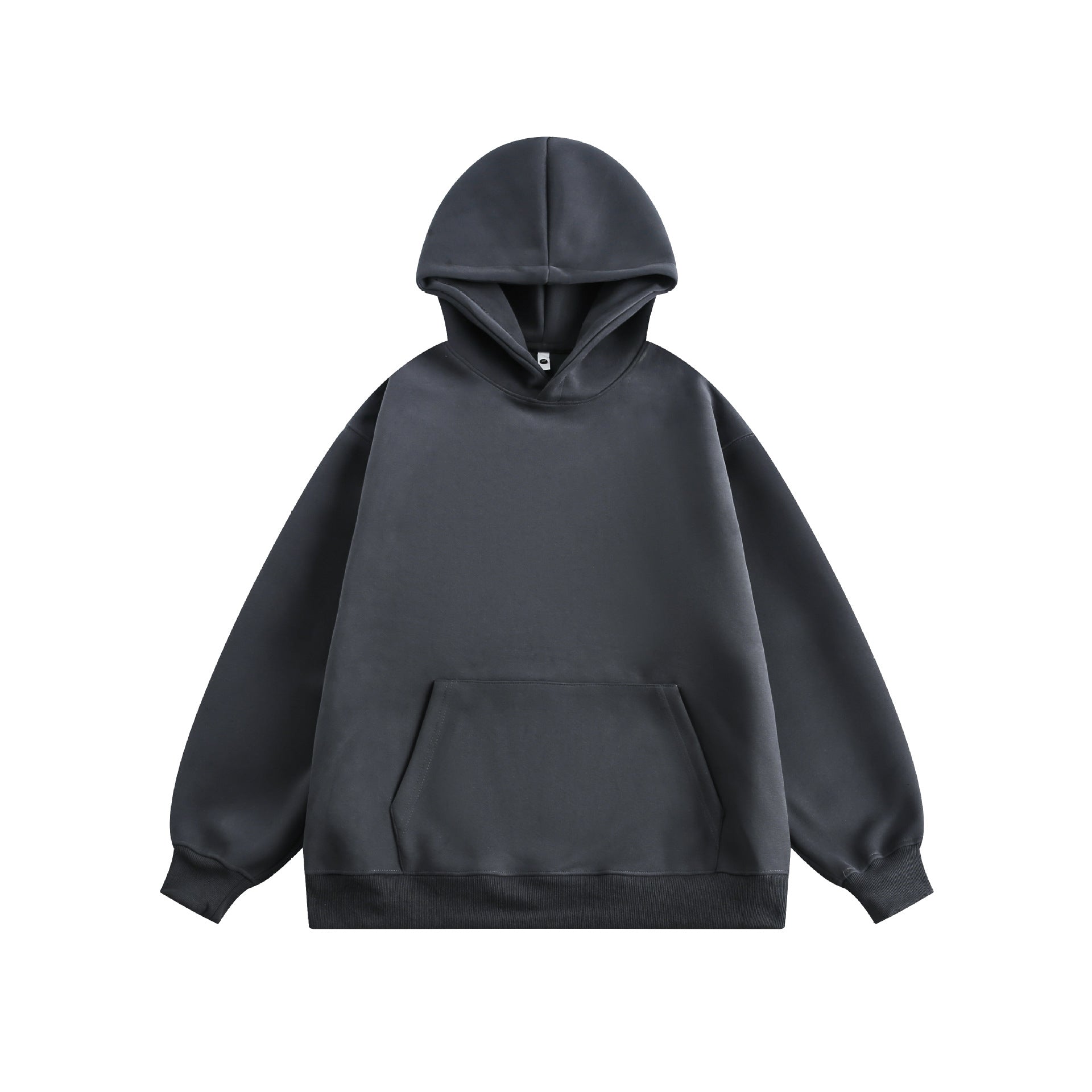Cozy Solid Color Couple's Casual Pullover Hoodie