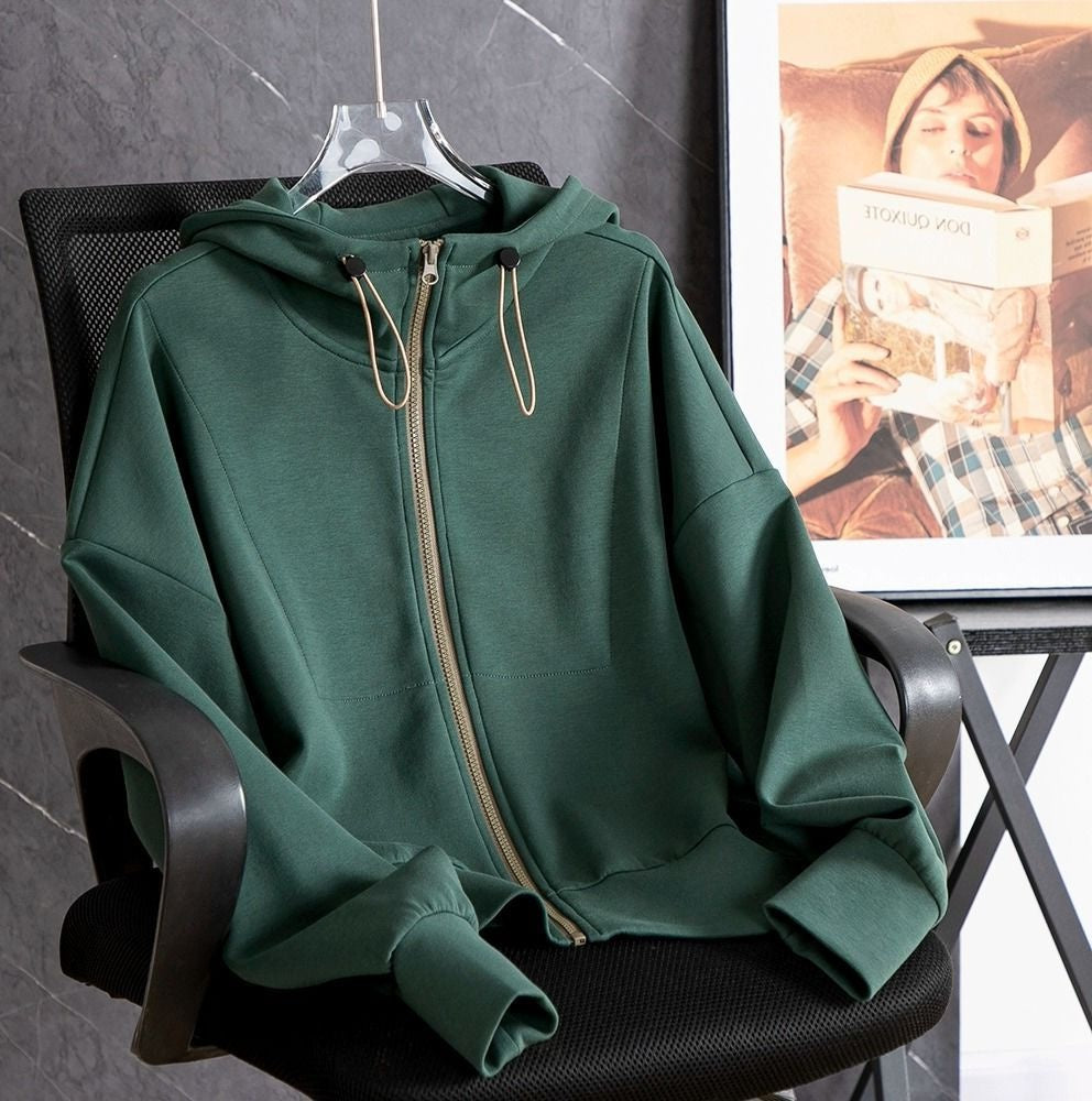Women's Hooded Knit Cardigan Loose Autumn Sweater Coat