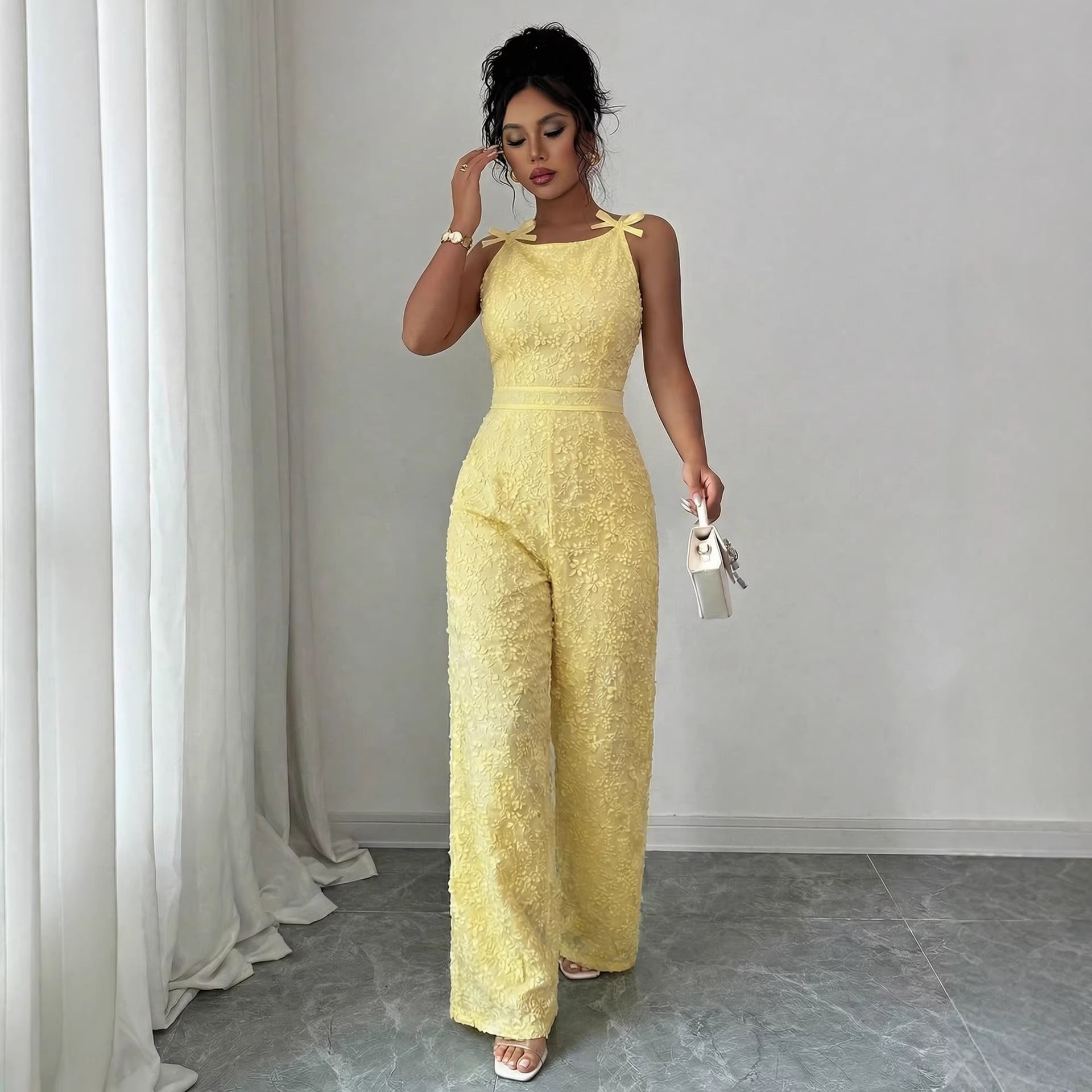 Elegant Off-Shoulder Wide-Leg Jumpsuit