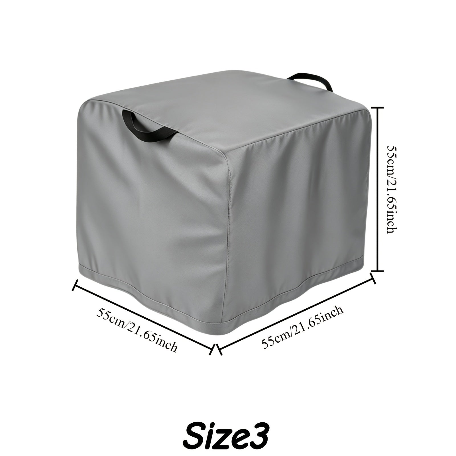 3D Printer Protective Cover – 300D Oxford Fabric, Black/Grey/Silvery, Three Size Options
