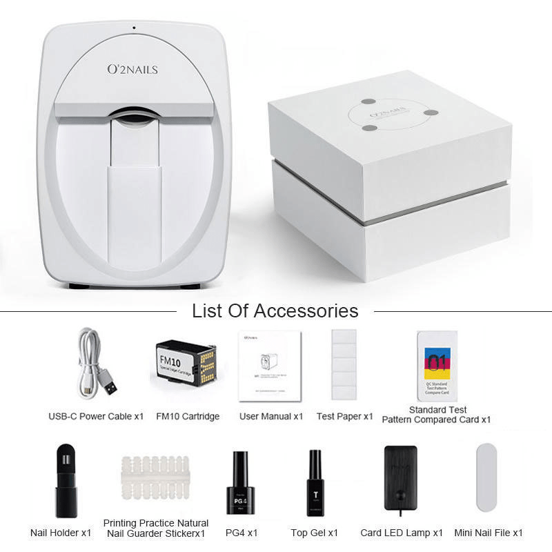 Portable 3D Nail Art Printer Kit with App Control