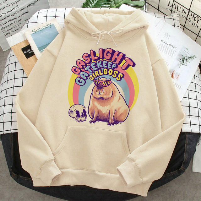 Anime Harajuku Hip-Hop Graphic Hoodie for Women