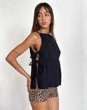 Sexy Checkered Top with Adjustable Strap