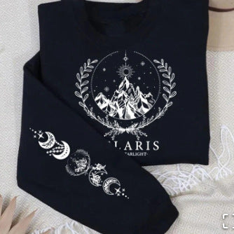 Chic Casual Round Neck Cotton Streetwear Sweater
