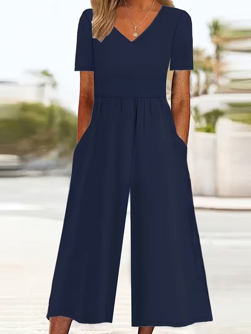 Digital Printing European And American Plus Size Temperament Jumpsuit
