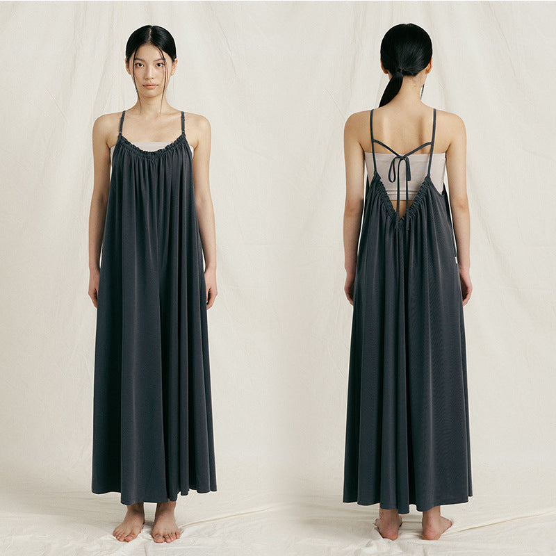 Women's Comfy Straight-Leg Yoga Jumpsuit