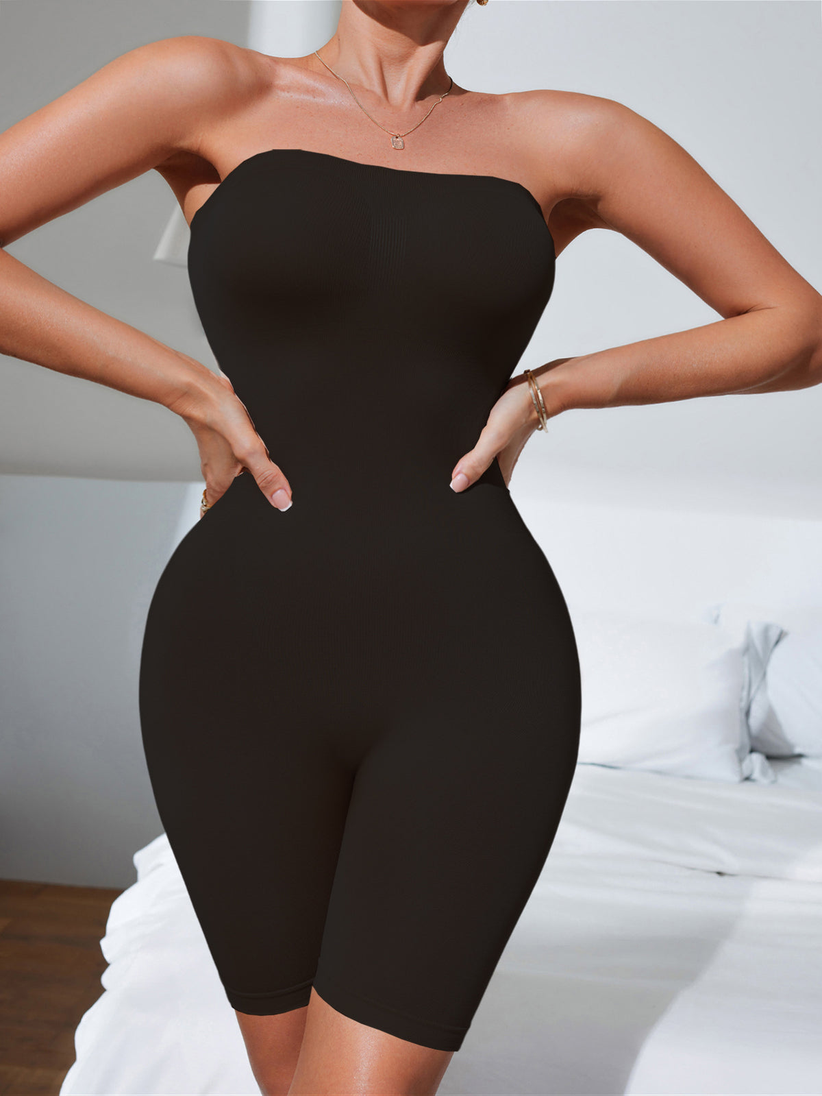 Halter Neck Tummy-Control One-Piece Shapewear