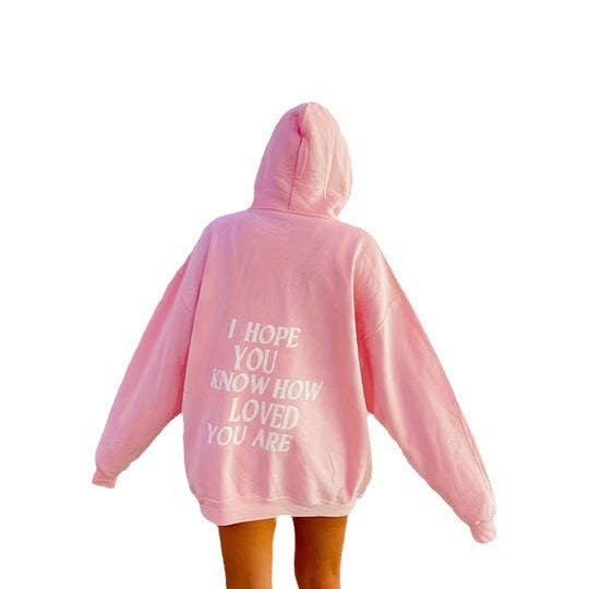 Cozy Letter Print Drop-Shoulder Sweatshirt