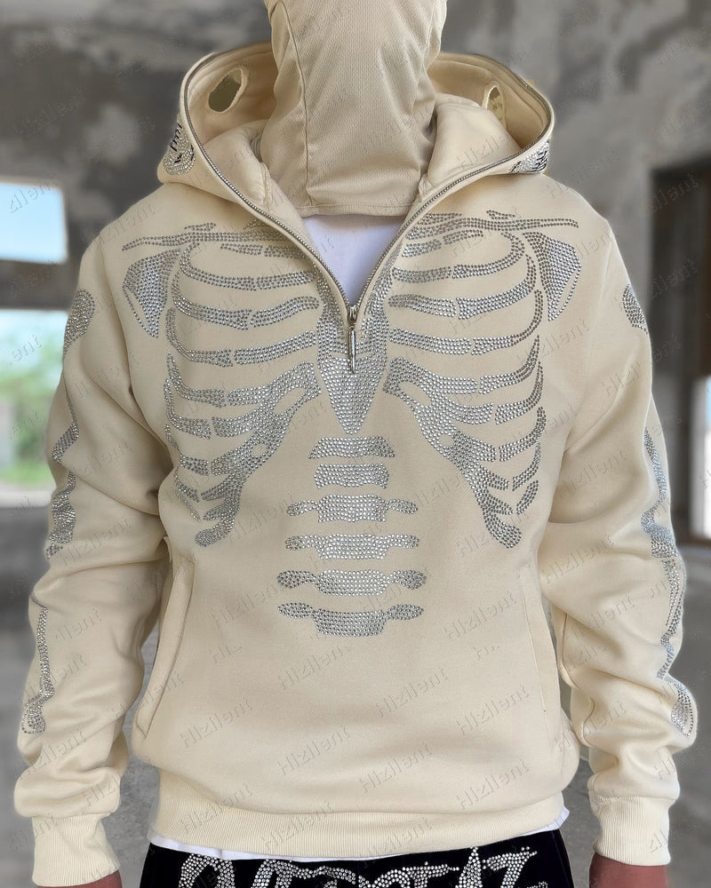 Personalized Graphic Embroidered Loose Pullover Hoodie