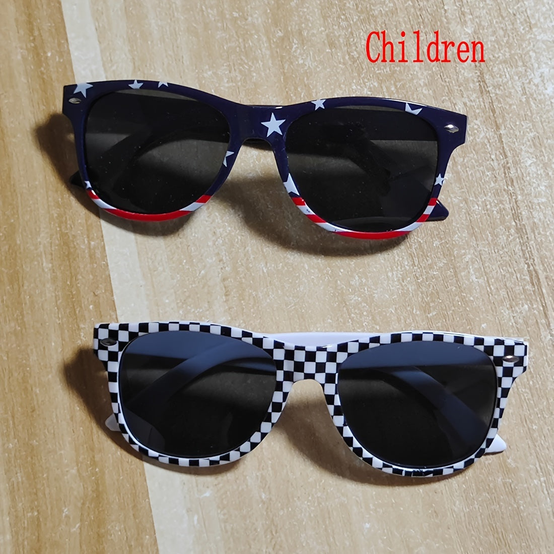 2‑Pack American Flag Retro Sunglasses for Adults