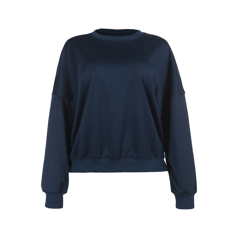 Casual Loose Fit Sports Pullover Sweatshirt