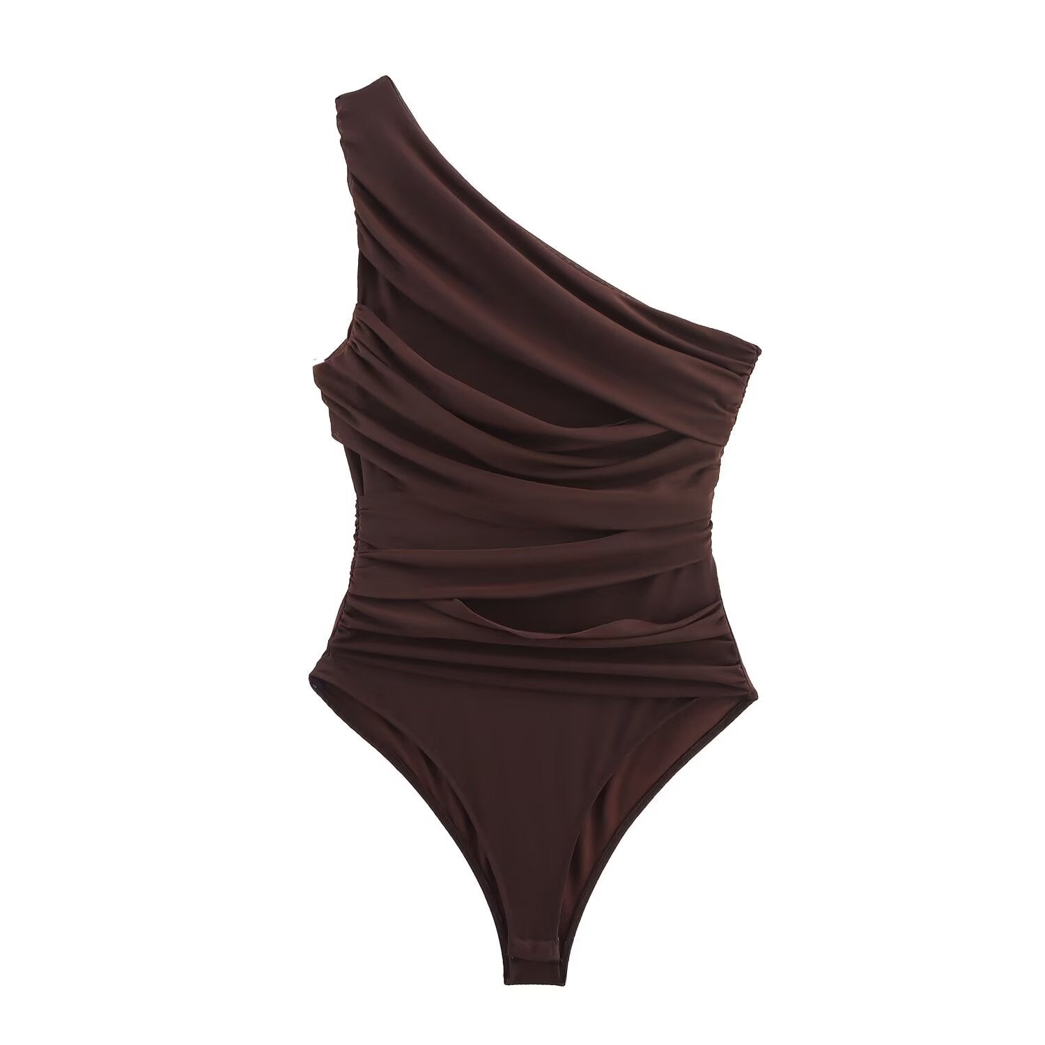 Chic Asymmetric Fold Romper for Night Outs