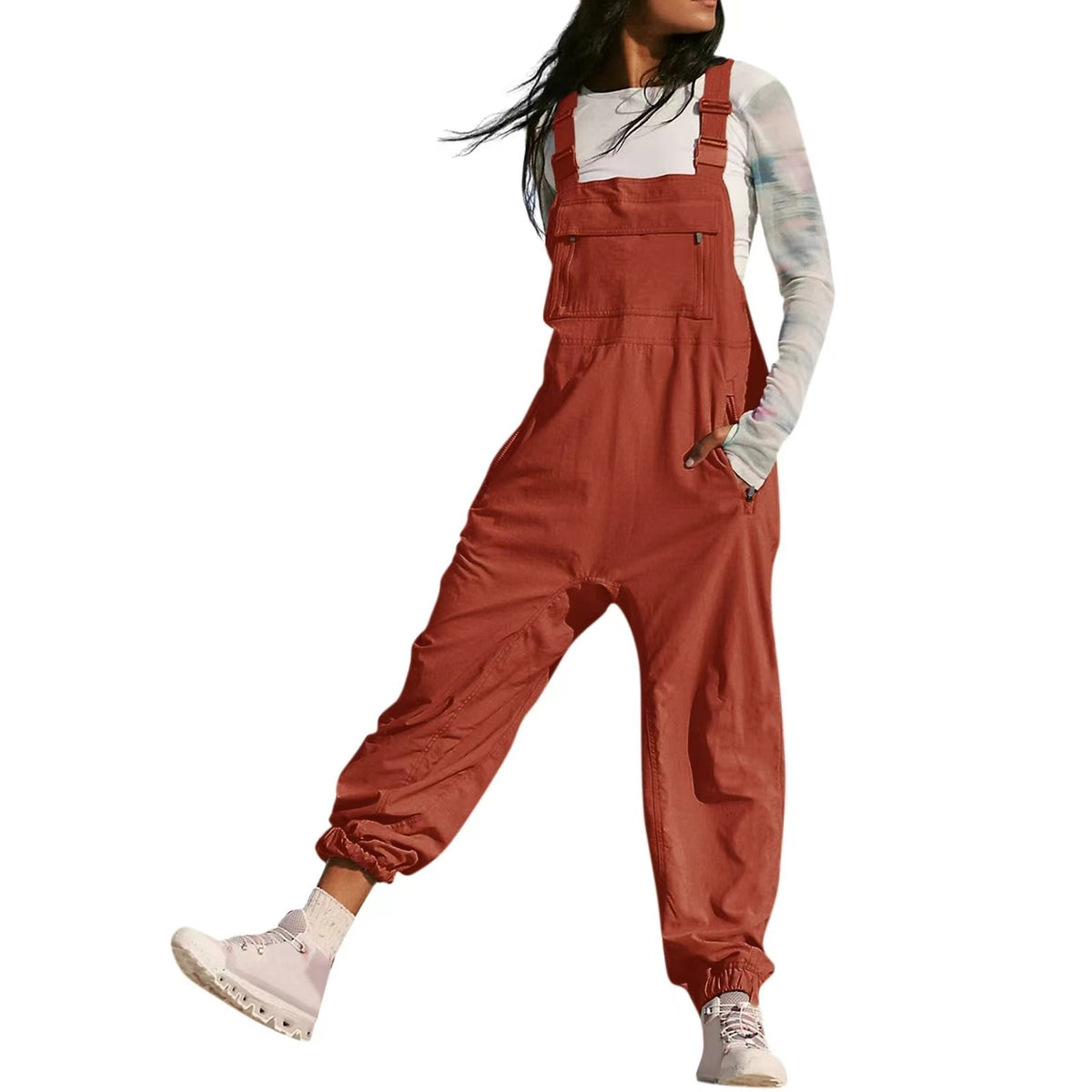 Working Bib Top Pants Amazon Fashion Leisure Tappered Jumpsuit