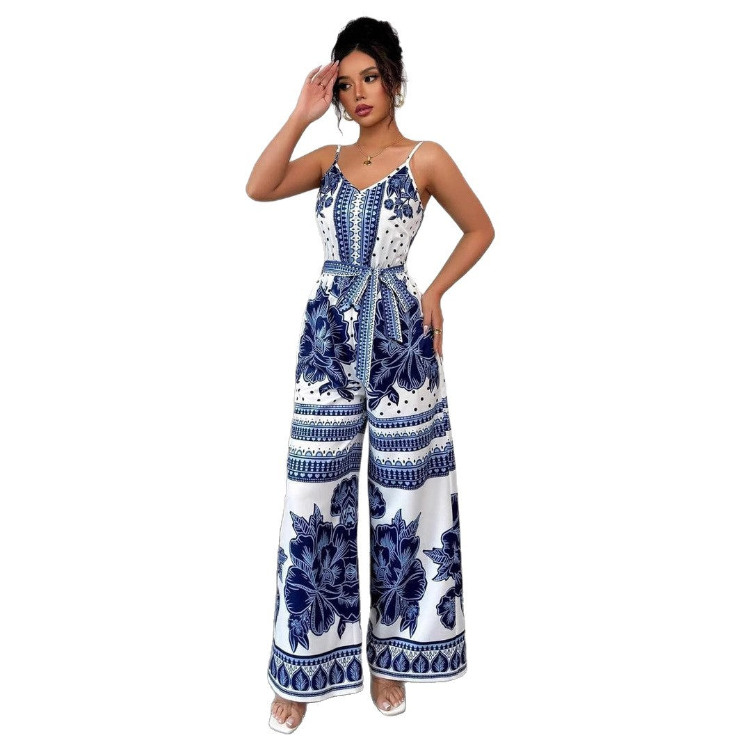 Simple Elegant Casual Jumpsuit With Straps For Women